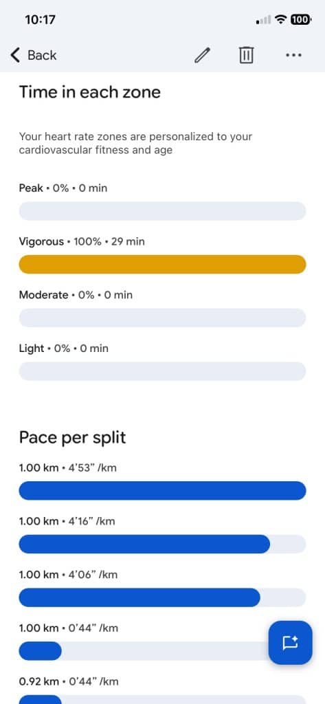 Fitbit 5K run test