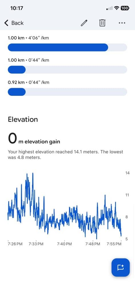 Fitbit 5K run test