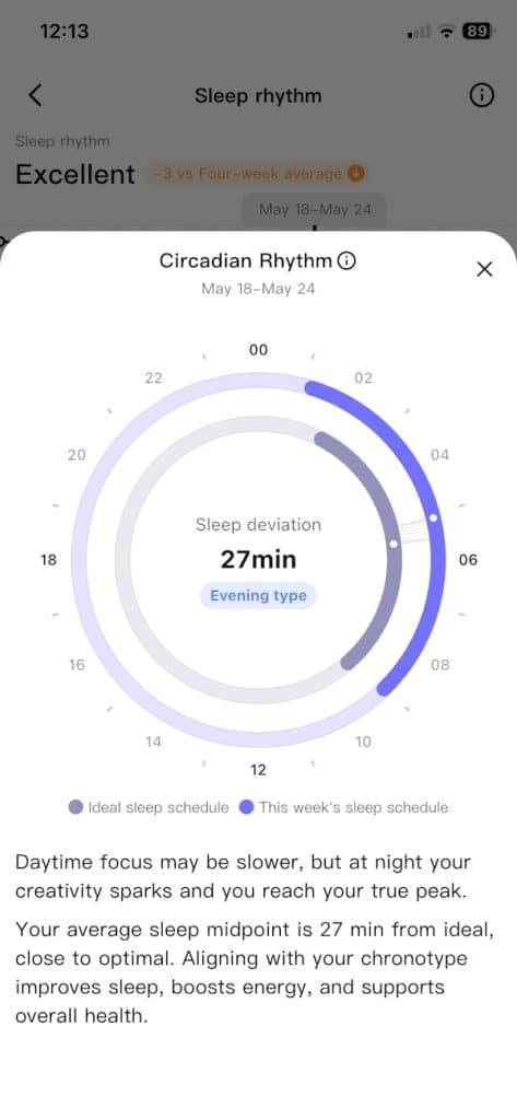 RingConn Gen 3 sleep stats