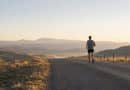 Runner in distance