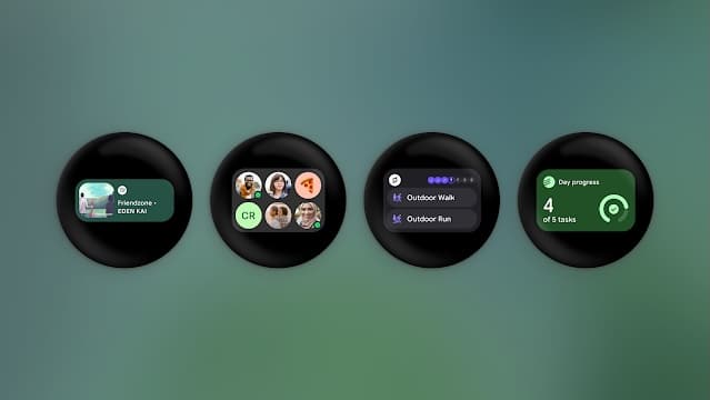 Google Wear OS 7 Widgets