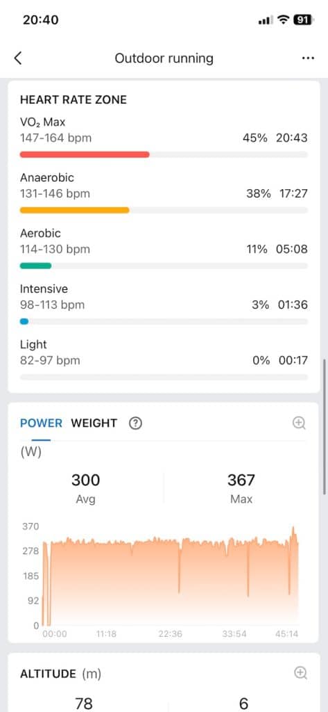 Amazfit Balance 3 7.5K run
