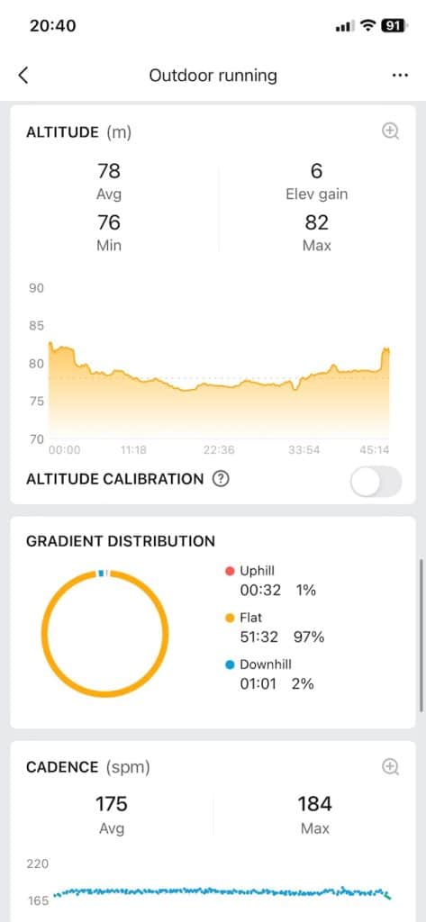 Amazfit Balance 3 7.5K run