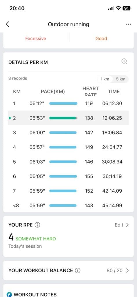 Amazfit Balance 3 7.5K run