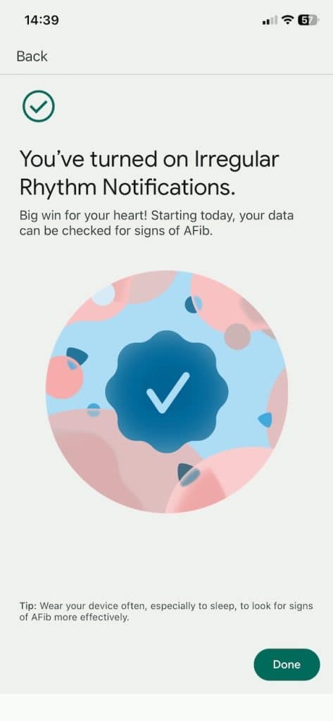 Fitbit Air Afib