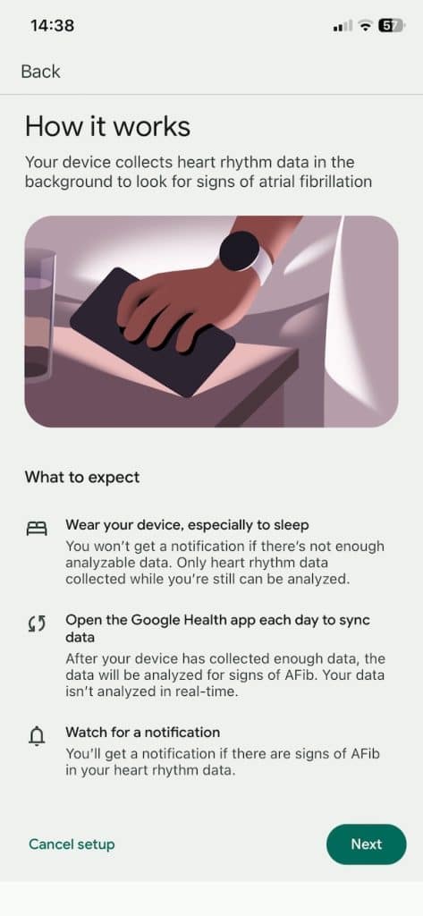 Fitbit Air Afib