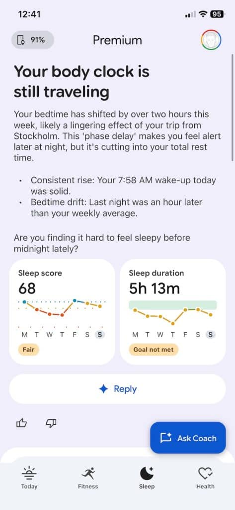 Fitbit Air app