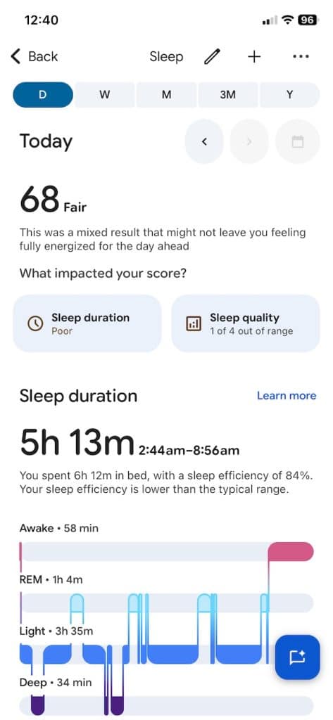 Fitbit Air app