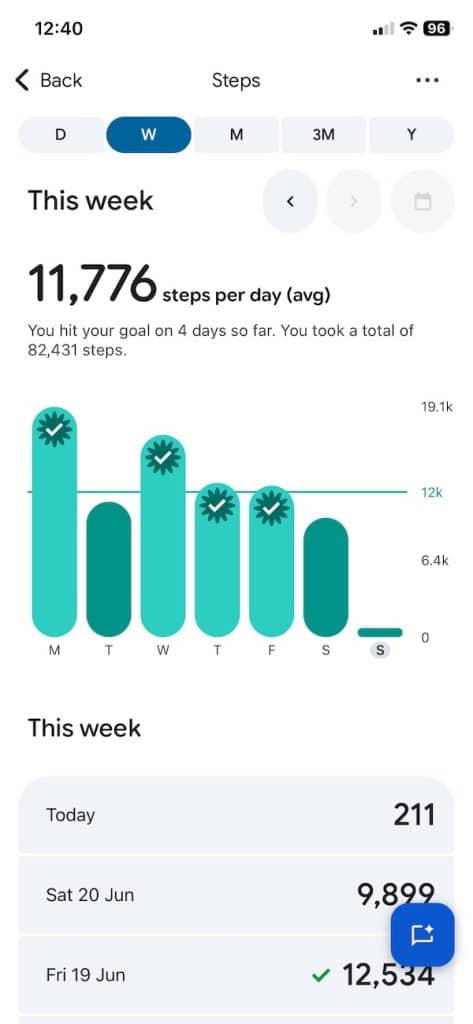Fitbit Air app