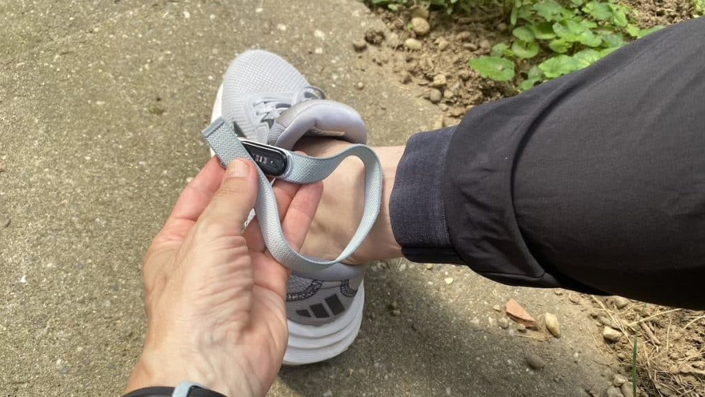 Fitbit Air on Ankle