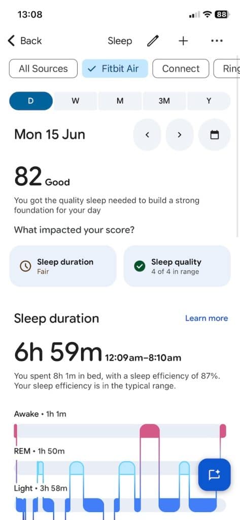 Garmin and Fitbit data