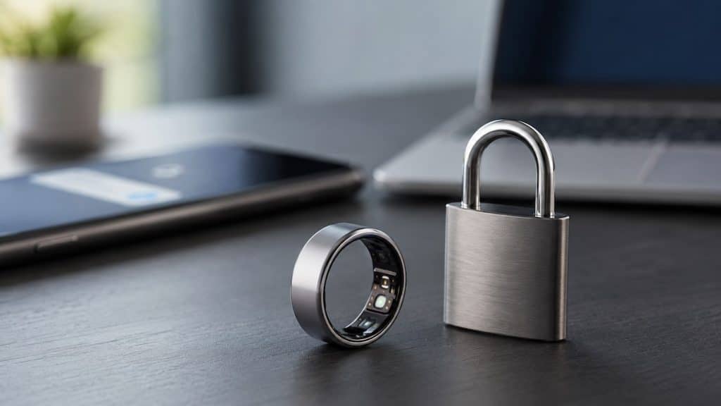 Ring next to padlock