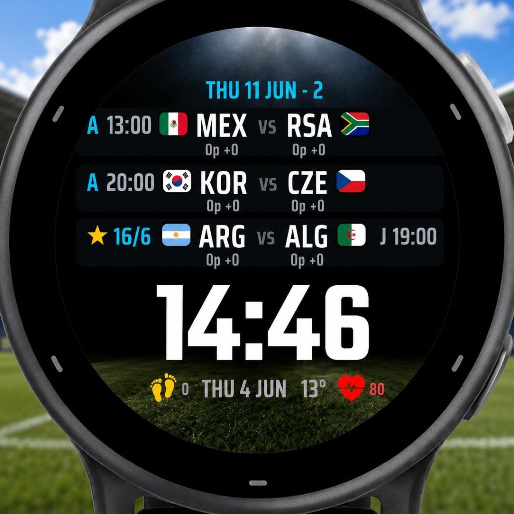 Garmin World Cup 2026 watch face