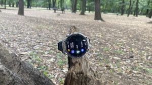 Amazfit Balance 3 in forest
