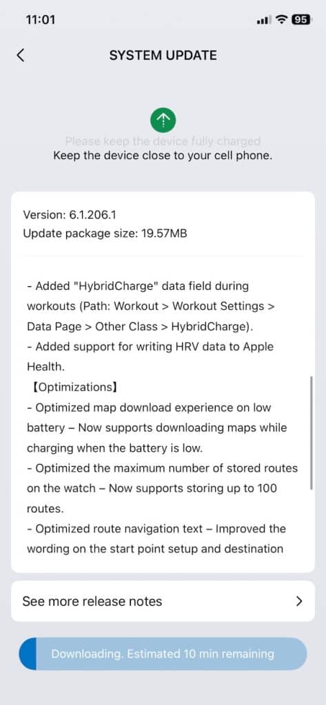 Amazfit Balance 3 update