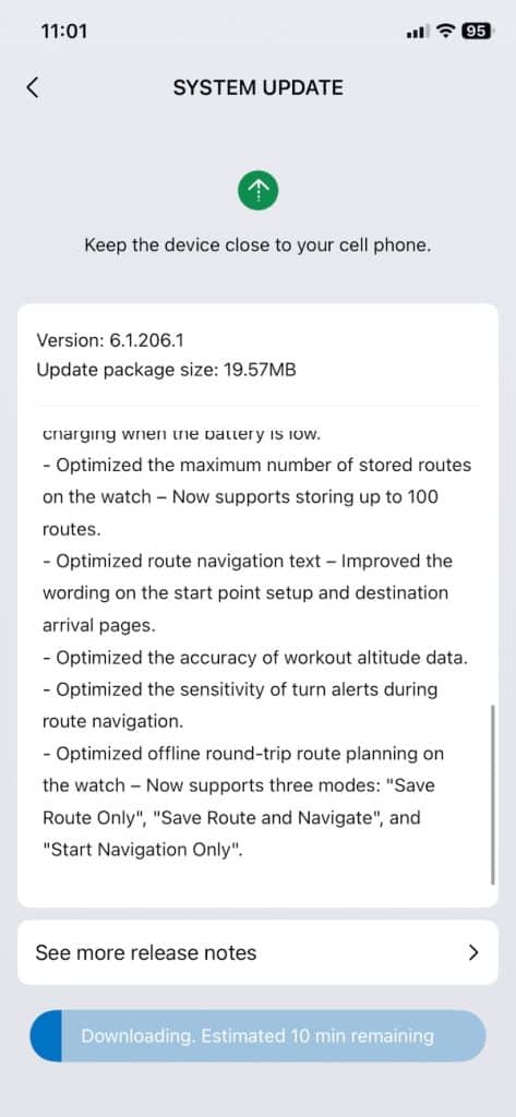 Amazfit Balance 3 update
