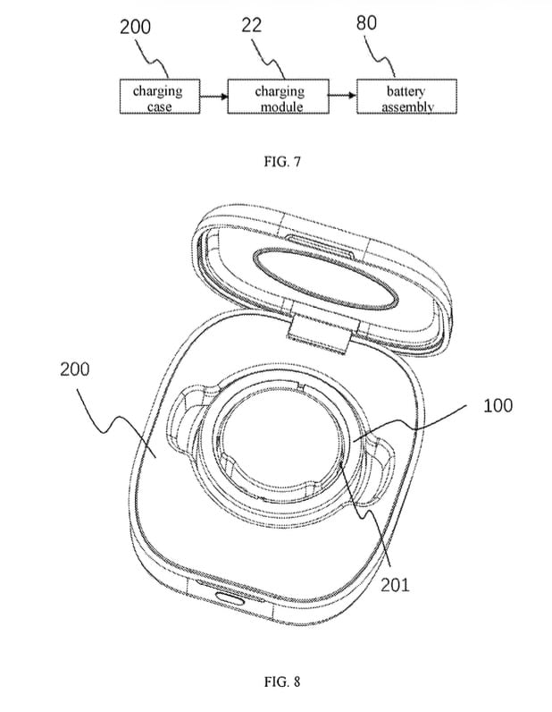 Amazfit Helio Ring patent charging case
