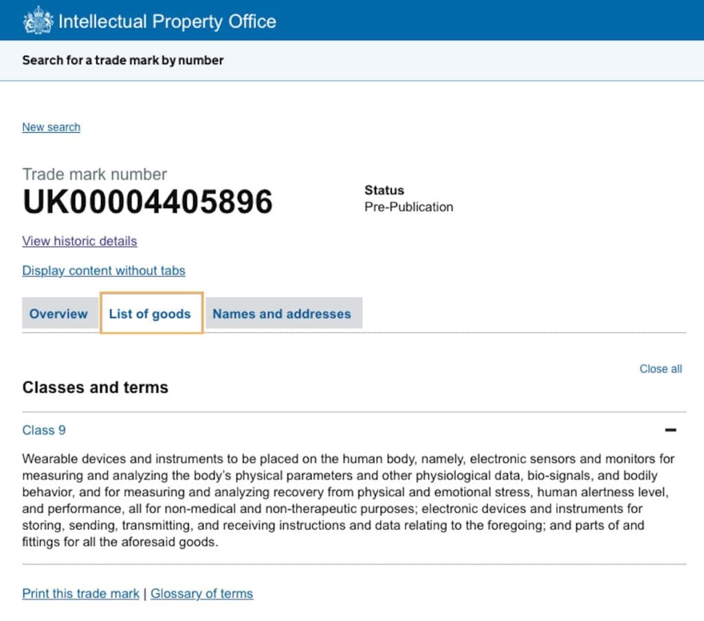 CIRQA UK Trademark