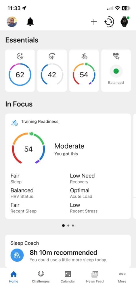 Garmin app