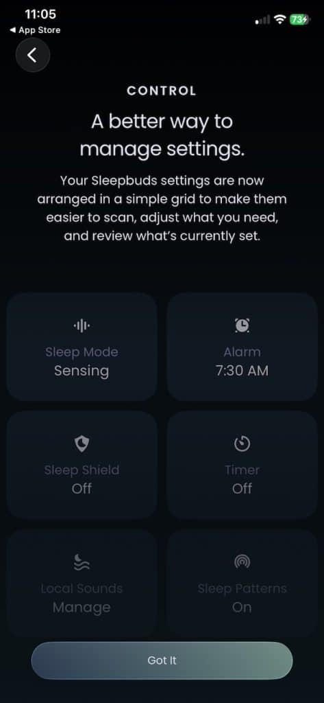 Ozlo Sleepbuds new app