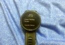 Garmin watch with Pause Training Status option on display