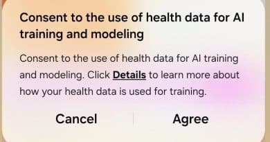 Samsung AI Consent form