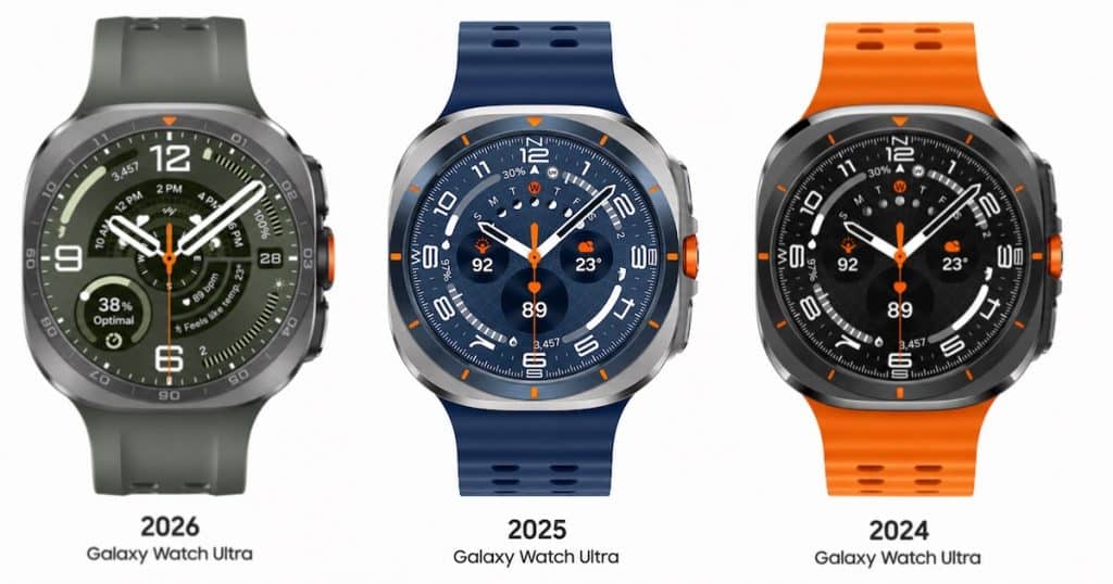 All three models of Samsung Galaxy Watch Ultra