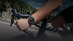 Cyclist wearing Samsung Galaxy Watch Ultra 2