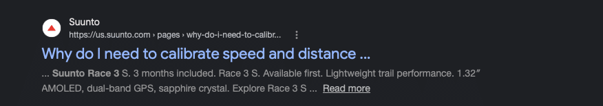 Suunto Race 3 in Google Search leak