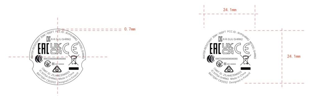 Suunto heart rate FCC filing