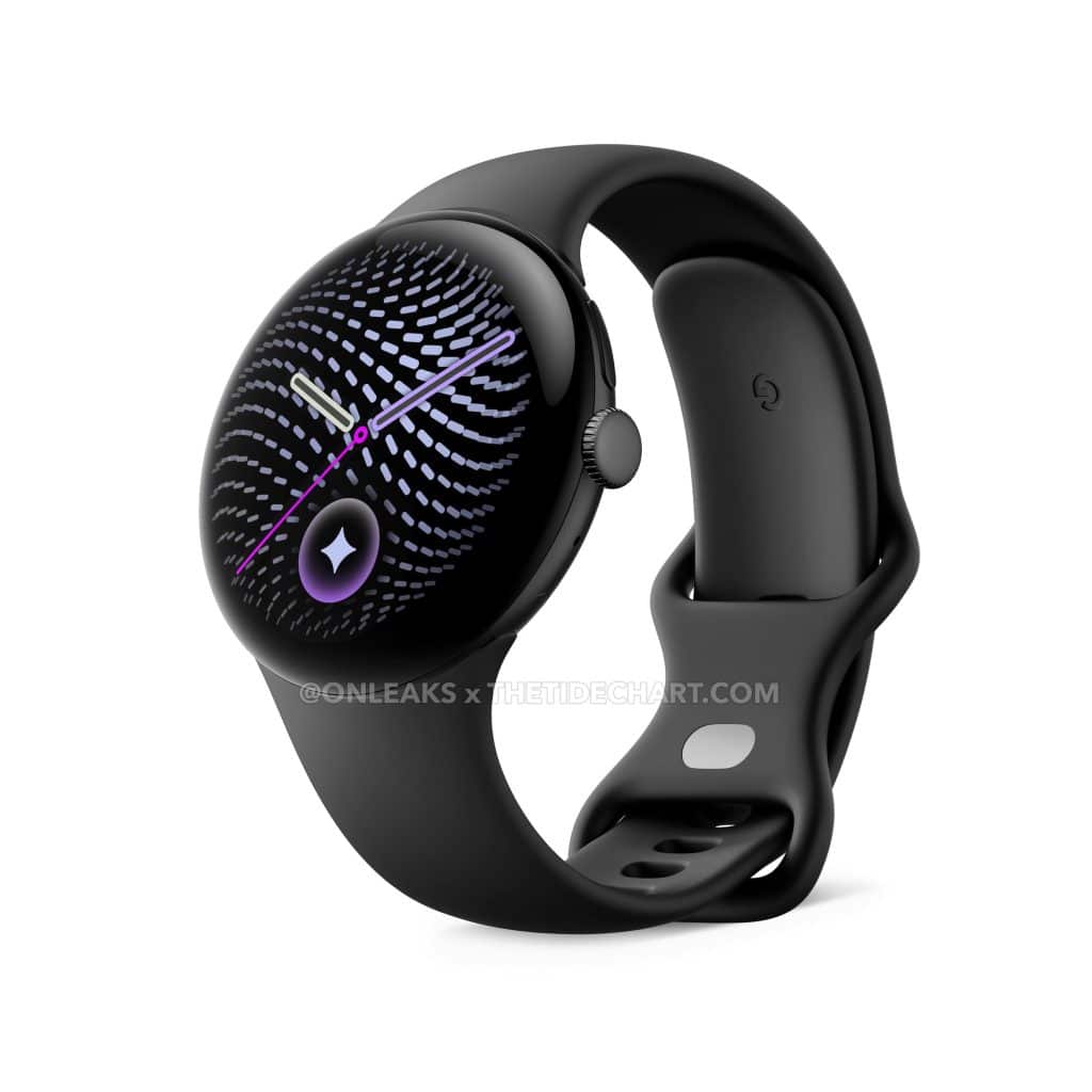 Google Pixel Watch 5 Anthracite render
