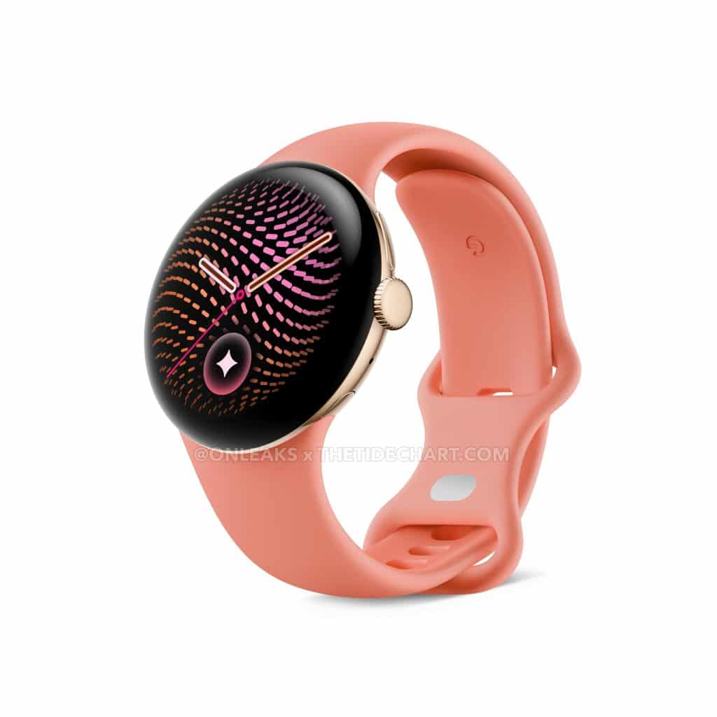 Google Pixel Watch 5 Gold render
