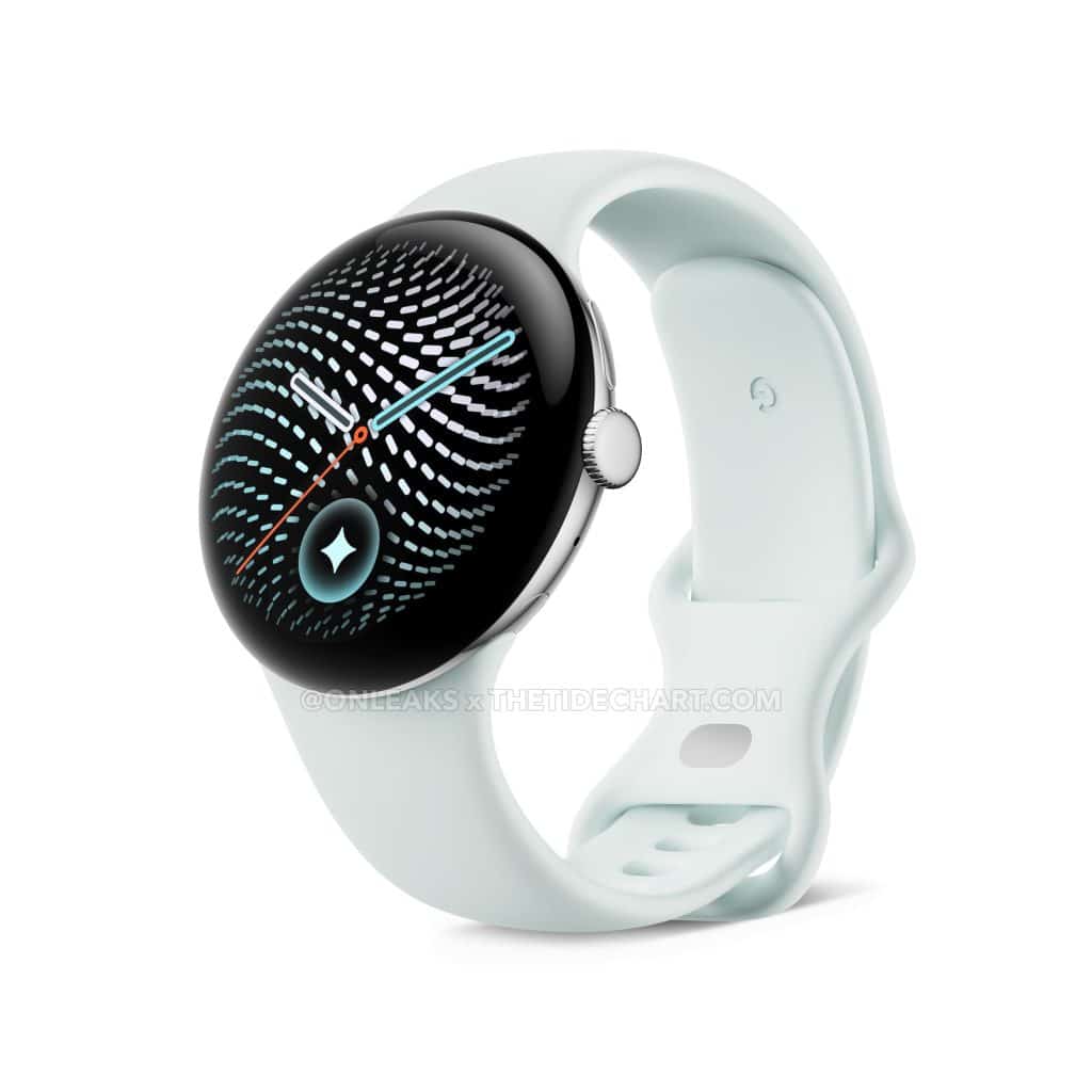 Google Pixel Watch 5 Silver render