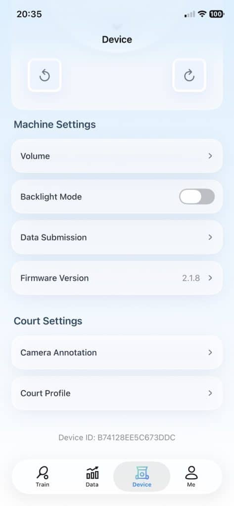 Acemate S10 app device settings
