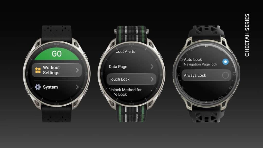Amazfit touch lock