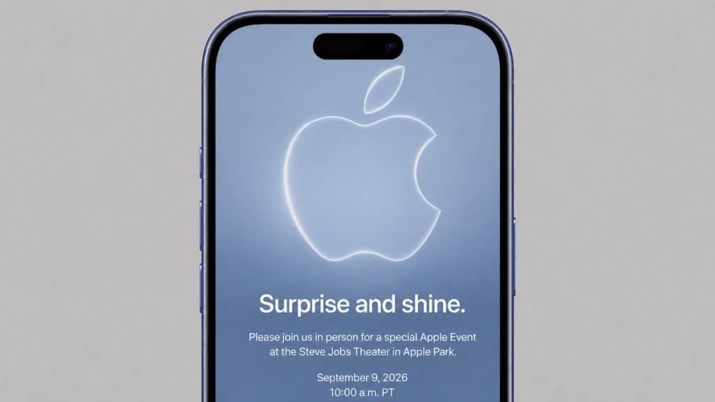 Apple September 9 2026 event