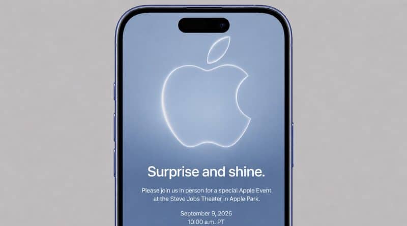 Apple September 9 2026 event