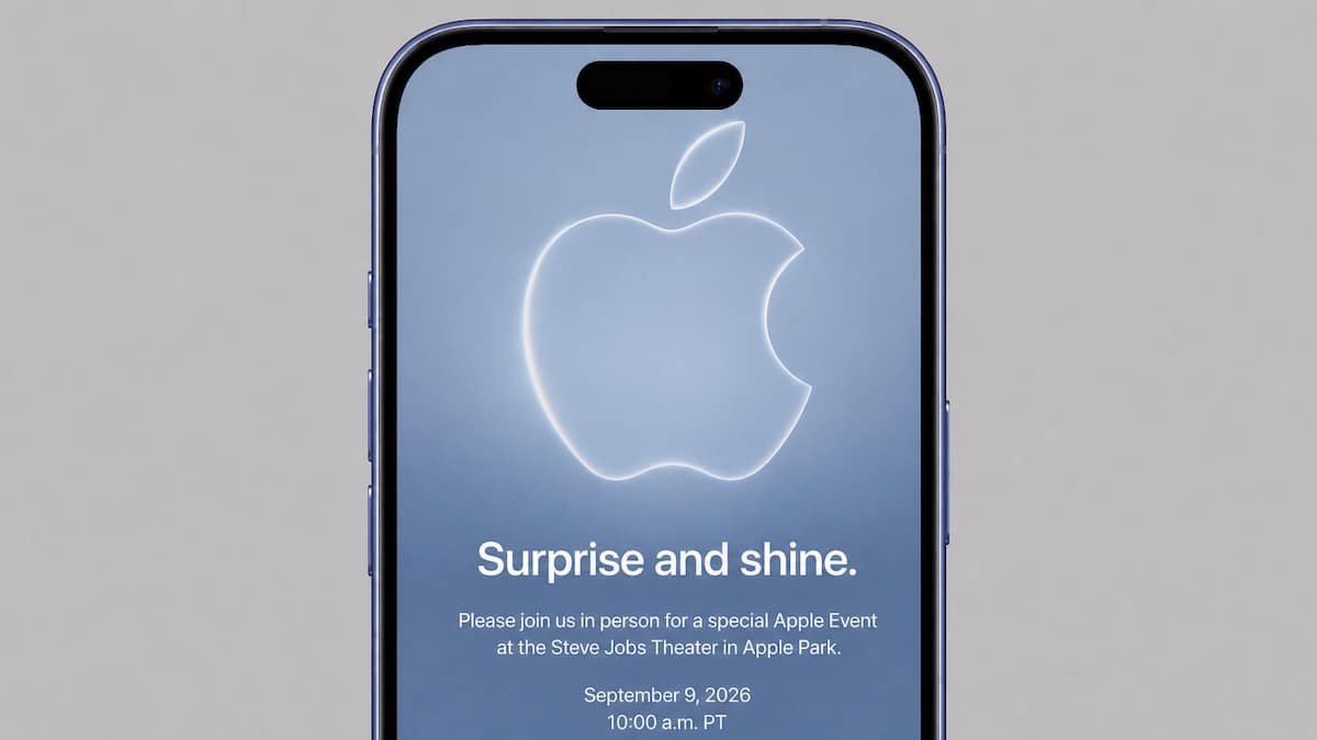 Apple September 9 2026 event