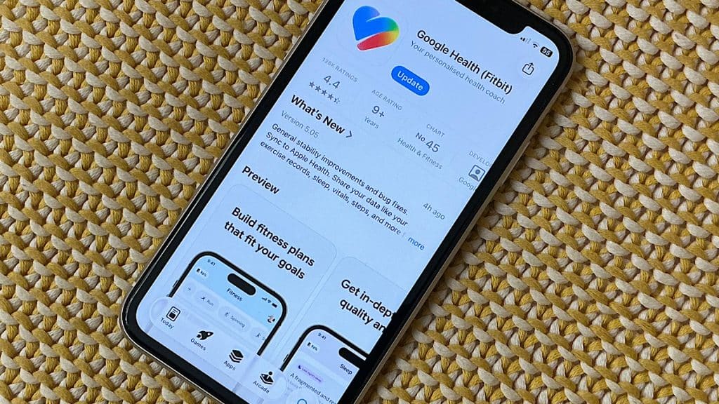 Google Health update app