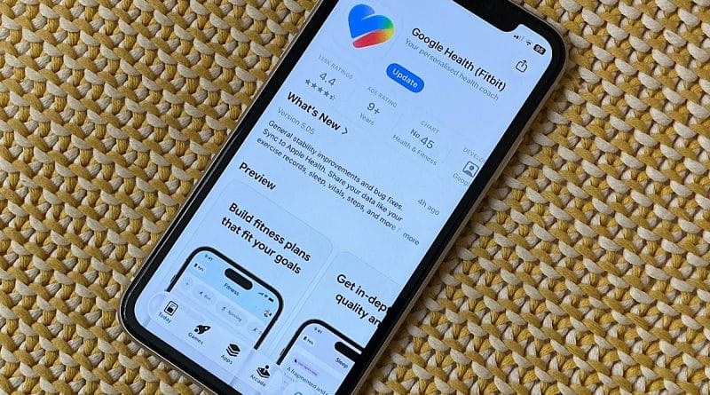 Google Health update app