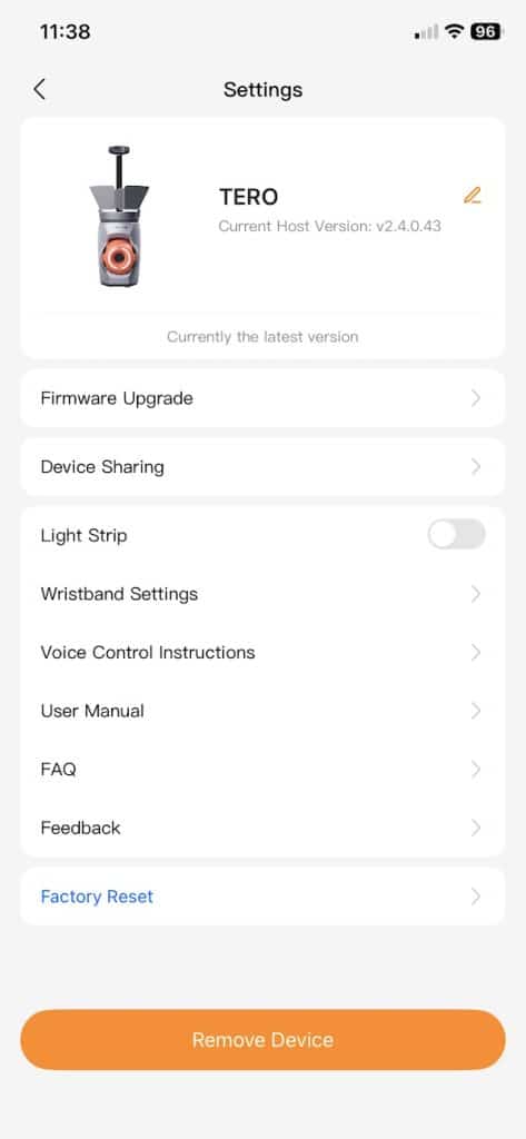 Lumistar Tero app