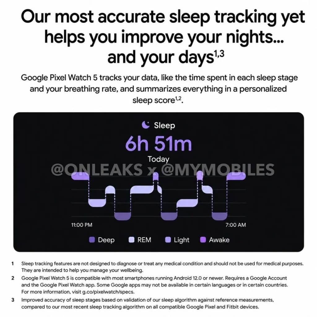 Pixel Watch 5 marketing material