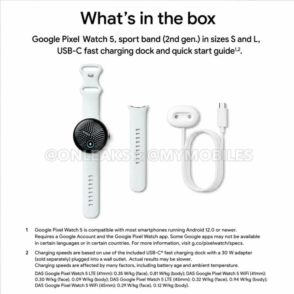 Pixel Watch 5 marketing material