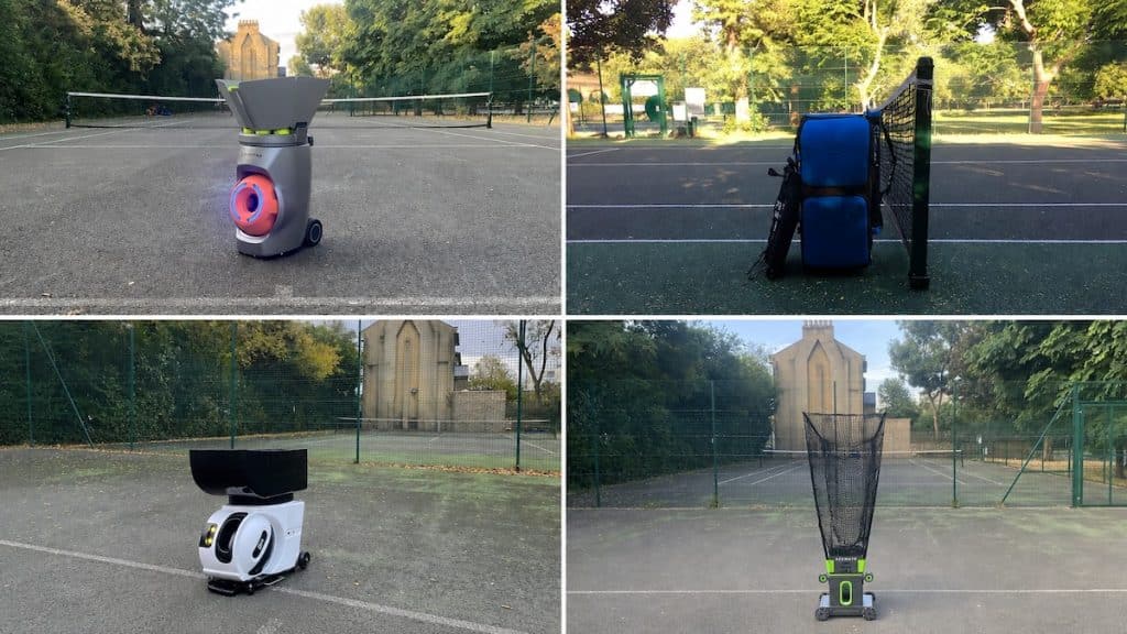 Tennis robots compared