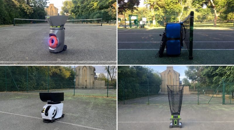 Tennis robots compared