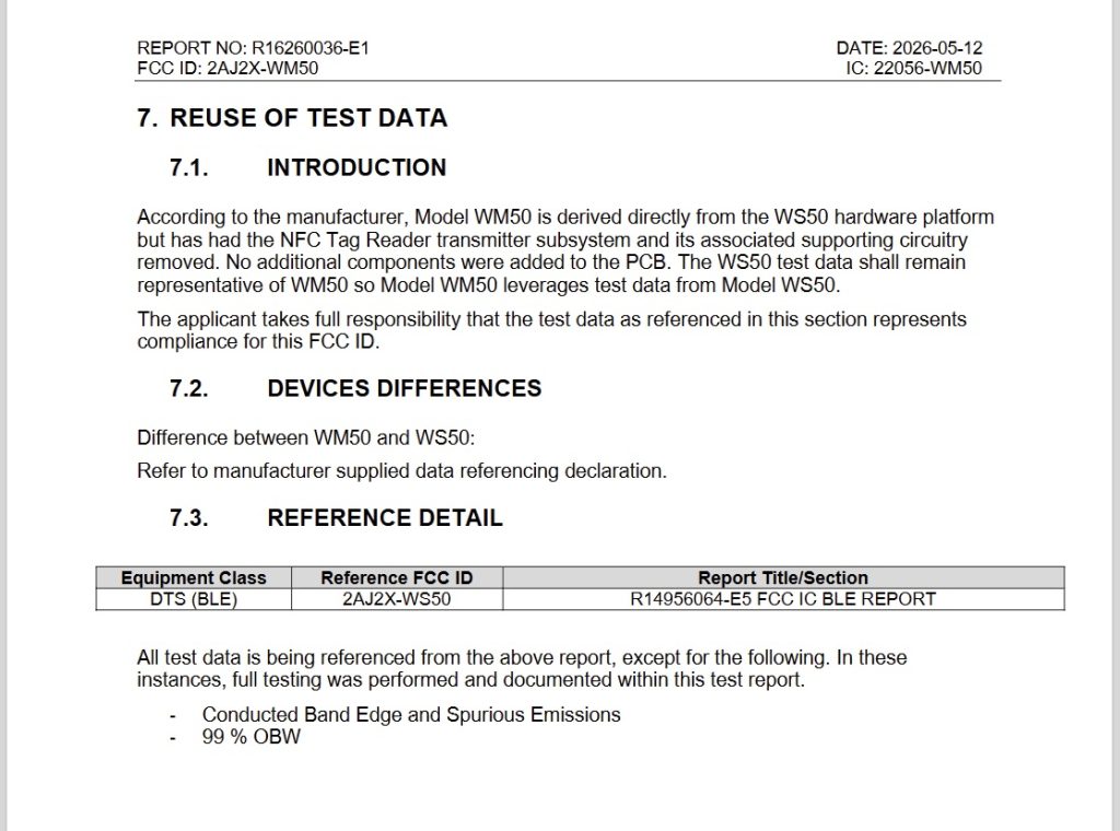 Whoop MG filing