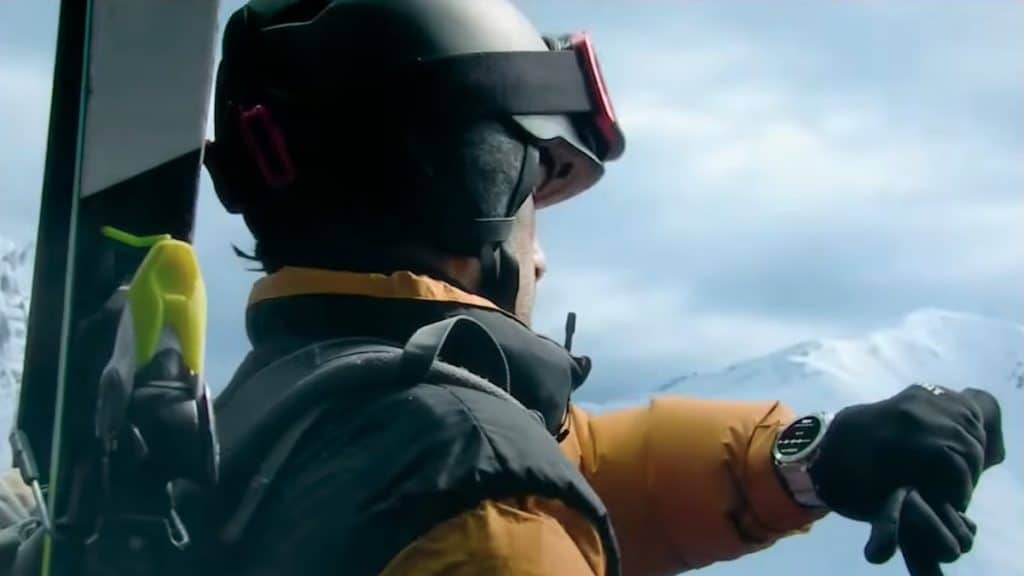 Huawei Watch 2 skiing