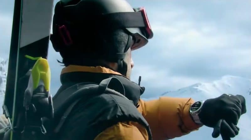Huawei Watch 2 skiing