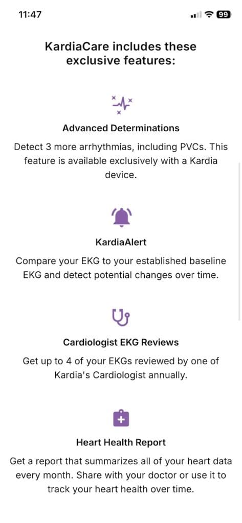 AliveCor premium features