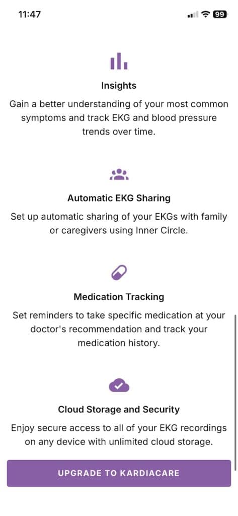 AliveCor premium features